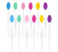 12-Pack Lip Scrub Brushes, Dual-Sided Silicone Lip Brush, Ideal for Lip Care, Blackhead Removal & Facial Cleansing, Pore Brush for Smooth Skin