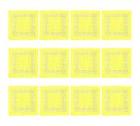 12 Pack Luxurious Pocket Squared Handkerchief Colorful Sport Paisleys Women Head