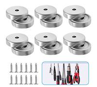 12 Pack Magnet Strong Neodymium Magnets Small 20 x 5mm Rare Earth Magnets Round Countersunk Hole for Whiteboards Refrigerator Home Kitchen Workplace 25 Lbs Holding Force