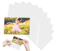 12 Pack Magnetic Photo Frames for Fridge 4x6 Inch Write-On White Picture Frame Sleeves, Personalised Clear PVC Photo Magnets for Refrigerator Locker Home Office Display