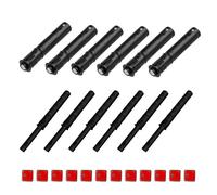 12 Pack Magnetic Push to Open Door Catches, Cabinet Push Latch for Handleless Cupboard, Wardrobe and Drawer Doors, Touch Release Catch with Screws, Black