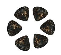 12 Pack Metal Evil Skull Guitar Picks, Bass Electric Acoustic Guitar Ukulele Accessories Includes Thin Medium Heavy Guitar Picks Plectrums with Organizer Storage Box
