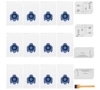 12 Pack Miele GN Hoover Cleaner Bags Compatible with Miele GN,Fit for Classic C1,Complete C2, C3,S227,S240,S270,S400,S400i,S600,S2,S5,S8 Series Vacuum Cleaner With 4 Pre-Motor & Post-Motor Filters