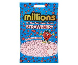 (12 Pack) Millions Strawberry Bag - 100g