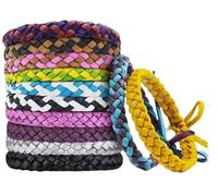 12-Pack Mosquito Repellent Bracelets - DEET-Free, Waterproof, 300-Hour Protection - Natural Essential Oils - Adjustable for Adults & Kids - Outdoor Travel Essentials