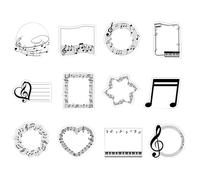 12 Pack Music Sticky Notes 240 Sheets Music Stationary Notes Book for Music Majors and Lovers Novelty Music Notebook Music Theme Party Bag Fillers Choir Gifts Musical Gifts