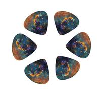 12 Pack Neon Seahorse Underwater Realm Guitar Picks, Bass Electric Acoustic Guitar Ukulele Accessories Includes Thin Medium Heavy Guitar Picks Plectrums with Organizer Storage Box