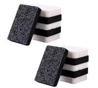 12 - Pack Non-Scratch Scrub Sponges - Sponges for Dishes and Washing Dishes, Cleaning Sponges for Kitchen Home Bathroom Cars, Funny Cut-Outs DIY for Kids(Black&White