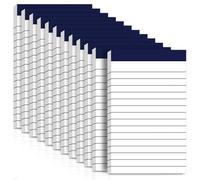 12 Pack Note Pads A7 Small White Writing Paper Memo Pads Refills Easy Tear Off Note Pad A7 Line Notepads Servers Pads with 50 Sheets Pad Narrow Ruled Mini Pocket Notepad for Taking Notes and Reminders
