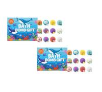 12-Pack Ocean Surprise Bath Bombs for Kids with Toys Inside 12 Unique Sea Creatures & 12 Assorted Scents, Natural Skin-Friendly Bubble Fizzy Spa Kit,Easter Basket Stuffer Fillers Birthday Gift (2pcs)