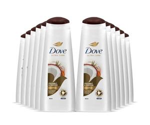 12 Pack of 400ml Dove Nourishing Secrets Restoring Ritual Shampoo with coconut oil