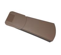 12 Pack of Brown Easy-Trim Universal Dry Verge System for Gable/Apex Roof Tile Plastic End Cap