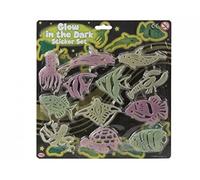 12 Pack of Glow in The Dark Fish/ Under the Sea/ Marine Stickers/ Stick Ups