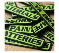 12 Pack of Magnetic Toolbox Labels, 3D Printed Personalized Tool Box Label Magnets, Durable Metal Drawer Labels, for Garage Storage, Multipurpose Tool Boxs Tags, Easy to Stick and Remove(Green)