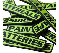 12 Pack of Magnetic Toolbox Labels, 3D-Printed Tool Box Labels, General Tool Box Organize Accessories, Magnetic Toolbox Label Reusable Magnet Tags, for Garage Storage (Green)