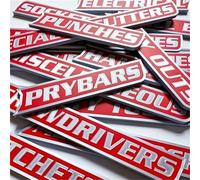 12 Pack of Magnetic Toolbox Labels - 3D Printed Toolbox Drawer Tags, General Tool Box Organize Accessories, Reusable and Quick Identifying, Easy to Read Printing, for Steel Toolbox, Drawers (A#)