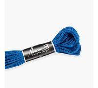 12 Pack of Premium Embroidery Thread Luca-S, 100% Giza Cotton, Oeko TEX Certified Stranded Cotton - 202 / DMC 517-3842 / Anchor 979