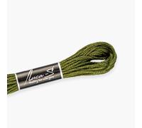 12 Pack of Premium Embroidery Thread Luca-S, 100% Giza Cotton, Oeko TEX Certified Stranded Cotton - 277 / DMC 936 / Anchor 846