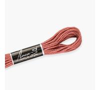 12 Pack of Premium Embroidery Thread Luca-S, 100% Giza Cotton, Oeko TEX Certified Stranded Cotton - 79 / DMC 223 / Anchor 895