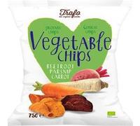 12 Pack of Trafo Organic Vegetable Crisps 75 g