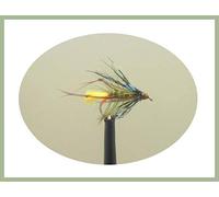 12 pack of Wet Gorgeous George Fishing Flies. Mixed Sizes 10, 12