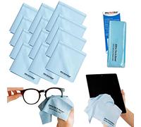 (12-Pack "OVERSIZED") The Most Amazing Microfiber Cleaning Cloths,Perfect As Cell Phone, Tablet, Camera Lens, Protectors or Products,(12 Light Blue OVERSIZED 12x12 inch)