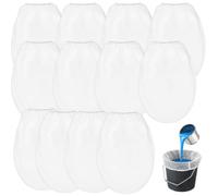 12 Pack Paint Strainer Bags 1 Gallon, Fine Mesh Paint Filters Strainers with Elastic Top Opening, Reusable Paint Filter Straining Bag for Paint, Stain, Varnish, Spray Gun, Gardening & Liquid Filtering