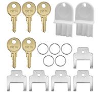 12 Pack Paper Towel Dispenser Keys Compatible With Bobrick, Kimberly Clark
