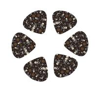 12 Pack Pirate Skulls Guitar Picks, Bass Electric Acoustic Guitar Ukulele Accessories Includes Thin Medium Heavy Guitar Picks Plectrums with Organizer Storage Box