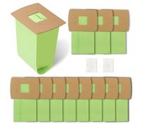 12 Pack PKBB12DW Type BB Compact Canister Vacuum Bags Replacement for Oreck XL Buster B Canister Vacuum bags BB180 BB280 BB850 BB870 BB900 BB1000 MV160 with 2 Motor Filter
