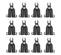 12-Pack Plant Awning Connector Joint for Garden Trellis and For Tomato Cage Frameworks, Vertical Support Bracket (11mm)