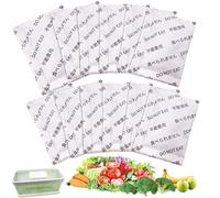 12 Pack Produce Saver Refills Kit for OXO GreenSaver Produce Keepers and Crisper Inserts, Keep Fruits Veg Fresh, Also Compatible with Bluapple Produce Freshness Saver Balls and other Produce Savers