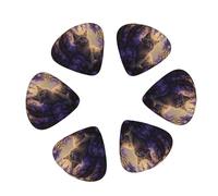 12 Pack Purple Flower Lazy Cat Guitar Picks, Bass Electric Acoustic Guitar Ukulele Accessories Includes Thin Medium Heavy Guitar Picks Plectrums with Organizer Storage Box