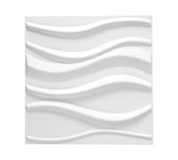 12 Pack PVC 3D Wave Wall Panels Decorative Tiles