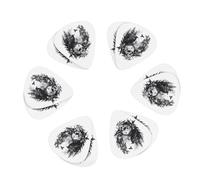 12 Pack Raven Skulls Forest Guitar Picks, Bass Electric Acoustic Guitar Ukulele Accessories Includes Thin Medium Heavy Guitar Picks Plectrums with Organizer Storage Box