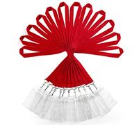 12 Pack Red Lanyards with Waterproof ID Badge Holders - Durable Polyester Neck Straps for Office Staff, Teachers & Corporate Events