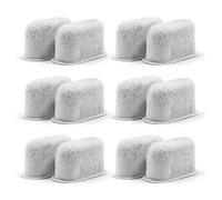 12-Pack Replacement Charcoal Water Filters Compatible with Cuisinart Coffee Makers - Fits DCC-1200, DCC-1100, DGB-600, SS-15 & More - Activated Carbon Filter Cartridges