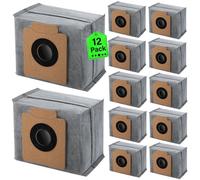 12 Pack Replacement Dust Bag for Eufy Clean X8 Pro X10 Pro Omni Robot Vacuum Self-Empty Station, Effective Dust Filtration for Eufy Vacuum Bags Accessory