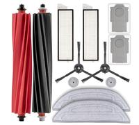 (12 Pack) Replacement Parts Compatible with Roborock S8 MaxV Ultra/ S8 Max Ultra Robot Vacuum, Accessories Kit, 2 Roller Brush, 2 Big +2 Small Mop Pads, 2 Dust Bags, 2 HEPA Filters, 2 Side Brushes
