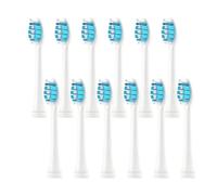 12 Pack Replacement Toothbrush Heads Compatible with Philips Sonicare W2 Optimal White, HX6068/88 (White)