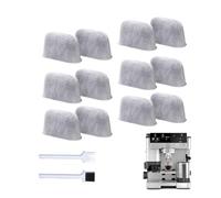 12-Pack Replacement Water Filters for Ninja Luxe Cafe - Compatible with Certain Coffee Machines, Activated Carbon Filter Cartridges to Improve Taste & Reduce Limescale