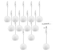 12 Pack Resin Golfball Base Memo Clip Golf Ball Place Card Holder Table Memo Number Name Card Holder Golf Centerpieces with Alligator Clip for Office Menu Wedding Sports Party Events Table Decoration