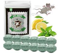 12 Pack Rodent Repellent, Rat Repellent & Peppermint Oil Rodent Repellent Mouse Deterrent Indoor/Outdoor, Pest Control Balls Mice Control for House, Keeps Rodents Away for Gardens, Lawns & Yards