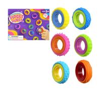 12 Pack Rotating Fidget Sensory Rings for Autism & ADHD - Quiet Textured Spinner Finger Toys for Teens & Adults| Anxiety & Stress Relief | Focus & Sensory Stimulation for Classroom & Office