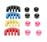 12 Pack Rubber Violin Practice Mute Set for Violin and Small Viola (8 Pack Round Tourte Style Mute and 4 Pack Claw Style Mute)