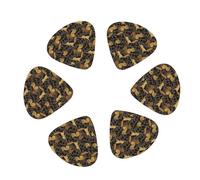 12 Pack Rustic Hand Drawn Cute Squirrel Guitar Picks, Bass Electric Acoustic Guitar Ukulele Accessories Includes Thin Medium Heavy Guitar Picks Plectrums with Organizer Storage Box