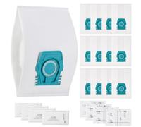 12 Pack s1 bags replacement for Miele Pure TU Dust Bags for Guard S1/ L1 Junior/Silence/Allergy/Parquet XL/Flex/AllFloor/Cat/Dog/Comfort Series Hoover Vacuum with 4 Exhaust Filters