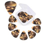 12 Pack Sahara Desert Guitar Picks with Organizer Storage Box, 3 Different Thickness Celluloid Plectrums for Acoustic Guitar, Bass, Ukulele, Includes 0.46mm, 0.71mm, 0.96mm