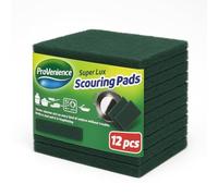 12 Pack Scouring Pads | Scrubber for Sink, Dishes, Kitchen | Heavy-Duty Cleaning for Commercial Kitchens | Provenience®