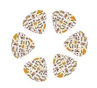 12 Pack Sheep Chicken Carrot Hedgehog Duck Guitar Picks, Bass Electric Acoustic Guitar Ukulele Accessories Includes Thin Medium Heavy Guitar Picks Plectrums with Organizer Storage Box